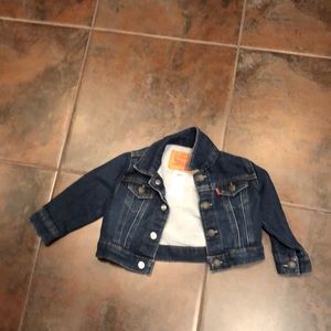 Levi Jean jacket size 0 to 6 months